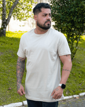 CAMISETA 30.1 BÁSICA MASCULINA - AREIA