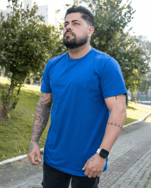 CAMISETA 30.1 BÁSICA MASCULINA - AZUL ROYAL
