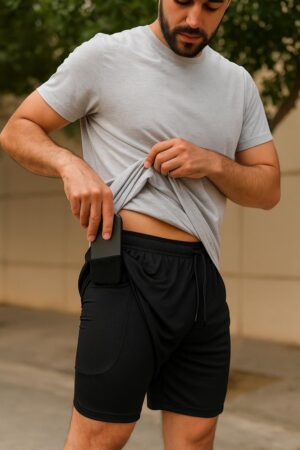 Shorts 2 em 1 Masculino